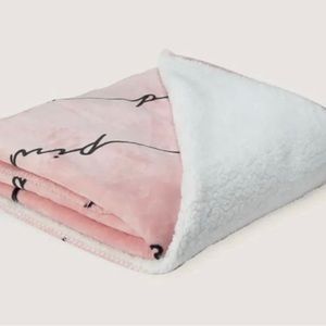 New in package Victoria’s Secret Pink Sherpa throw blanket.